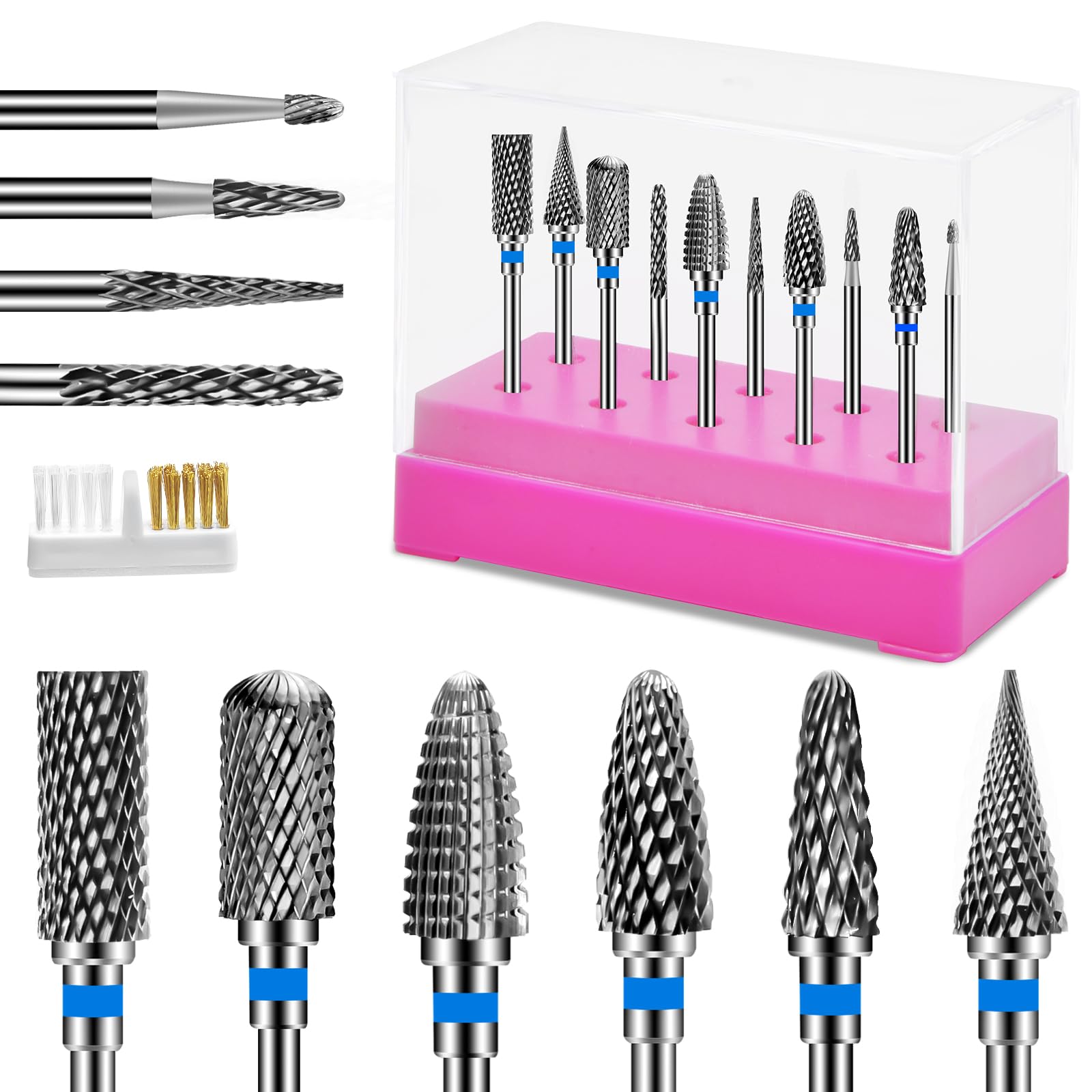 CGBE set de bits para taladro de uñas, ideal para limar y pulir uñas