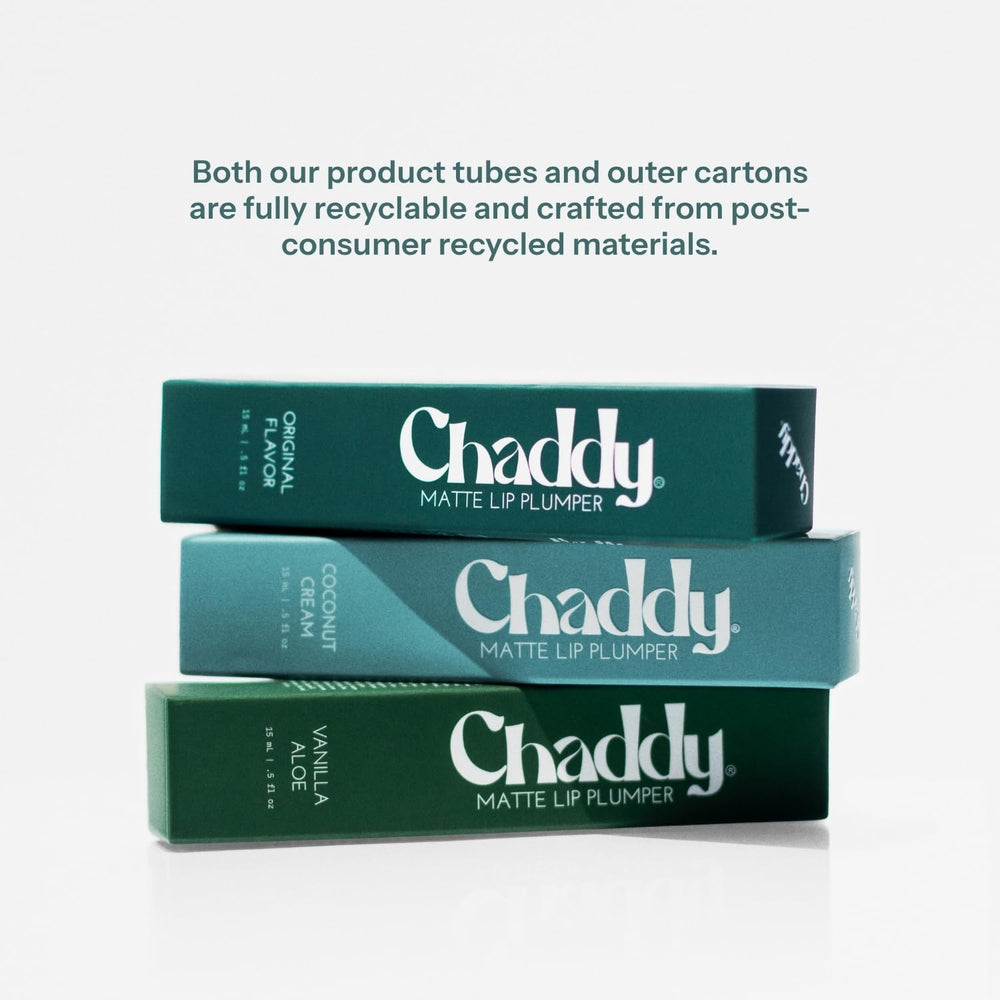 Utilisation quotidienne possible de Chaddy Lip Plumper Matte comme base avant couleur