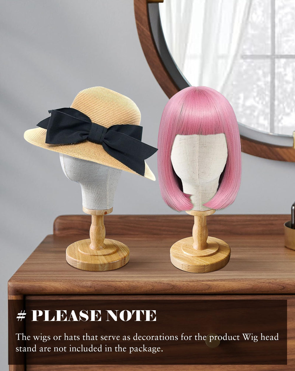CHADWICK Domo lona para exhibiciones, soporte estable para sombreros.