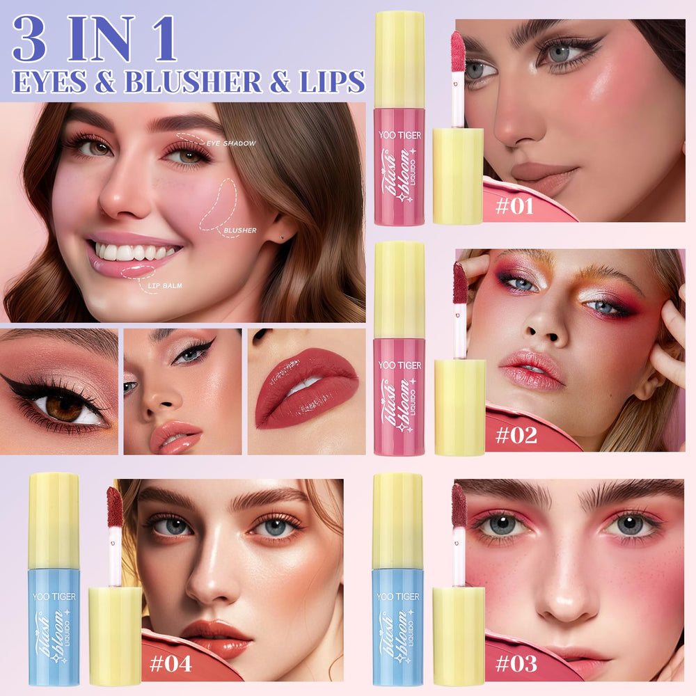 CHAFFUL kit maquillaje todo en uno brillo labial para acabado hidratante