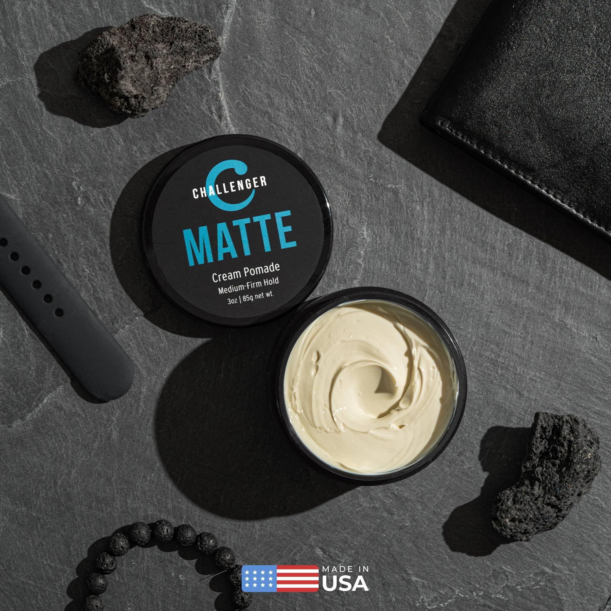Challenger Pomada Mate, aroma limpio y sutil que no invade.