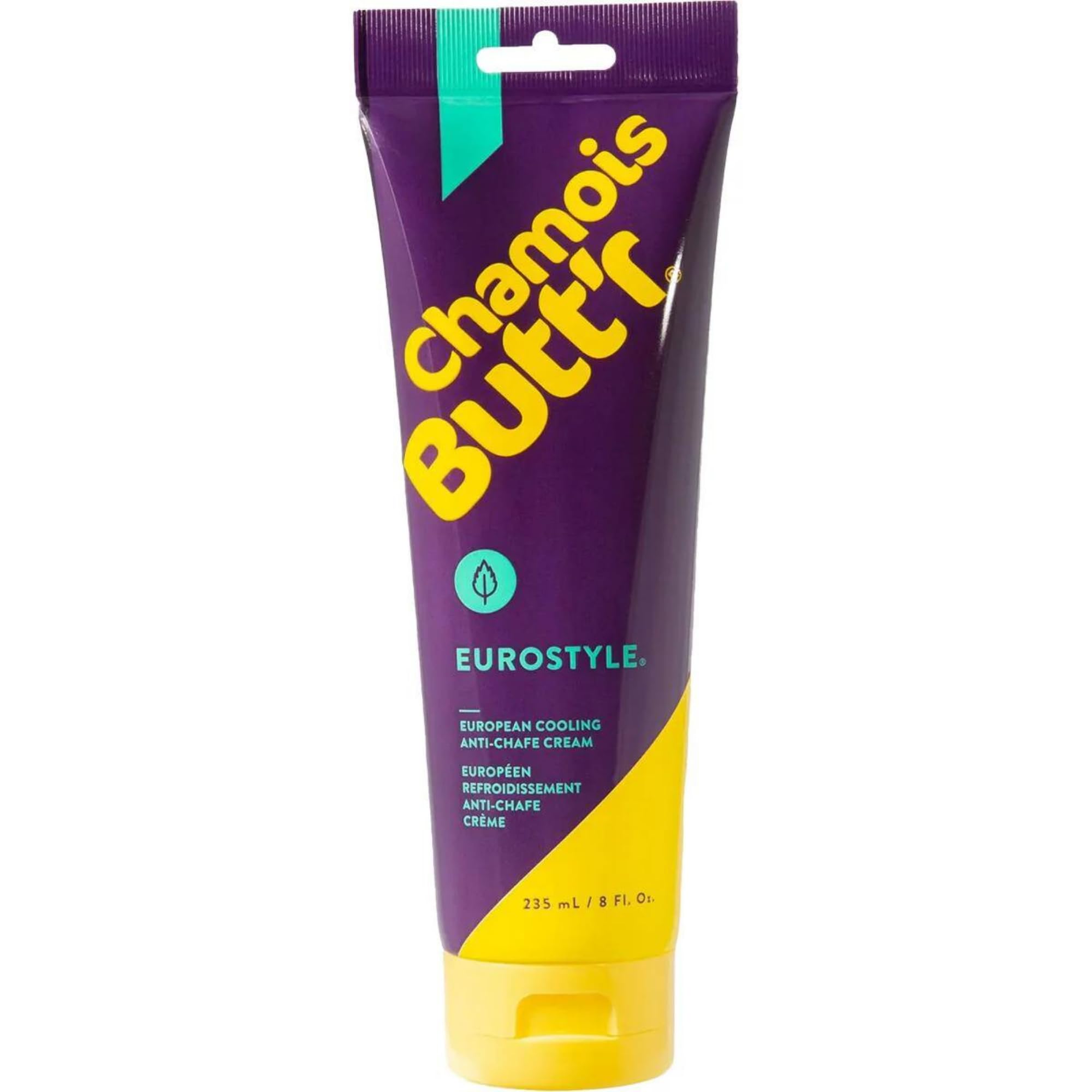 Chamois Butt'r Eurostyle aplicando en la piel antes de pedalear para comodidad.