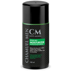 CHAMUEL MEN crema facial diaria 100 ml: hidratación duradera para la piel.