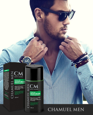 Envase principal de CHAMUEL MEN 100 ml: práctico para uso diario.