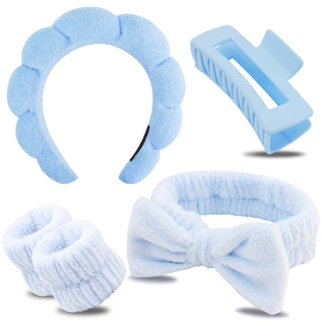 Chanaco diadema facial microfibra suave, ideal para mantener el cabello seco durante el lavado facial.