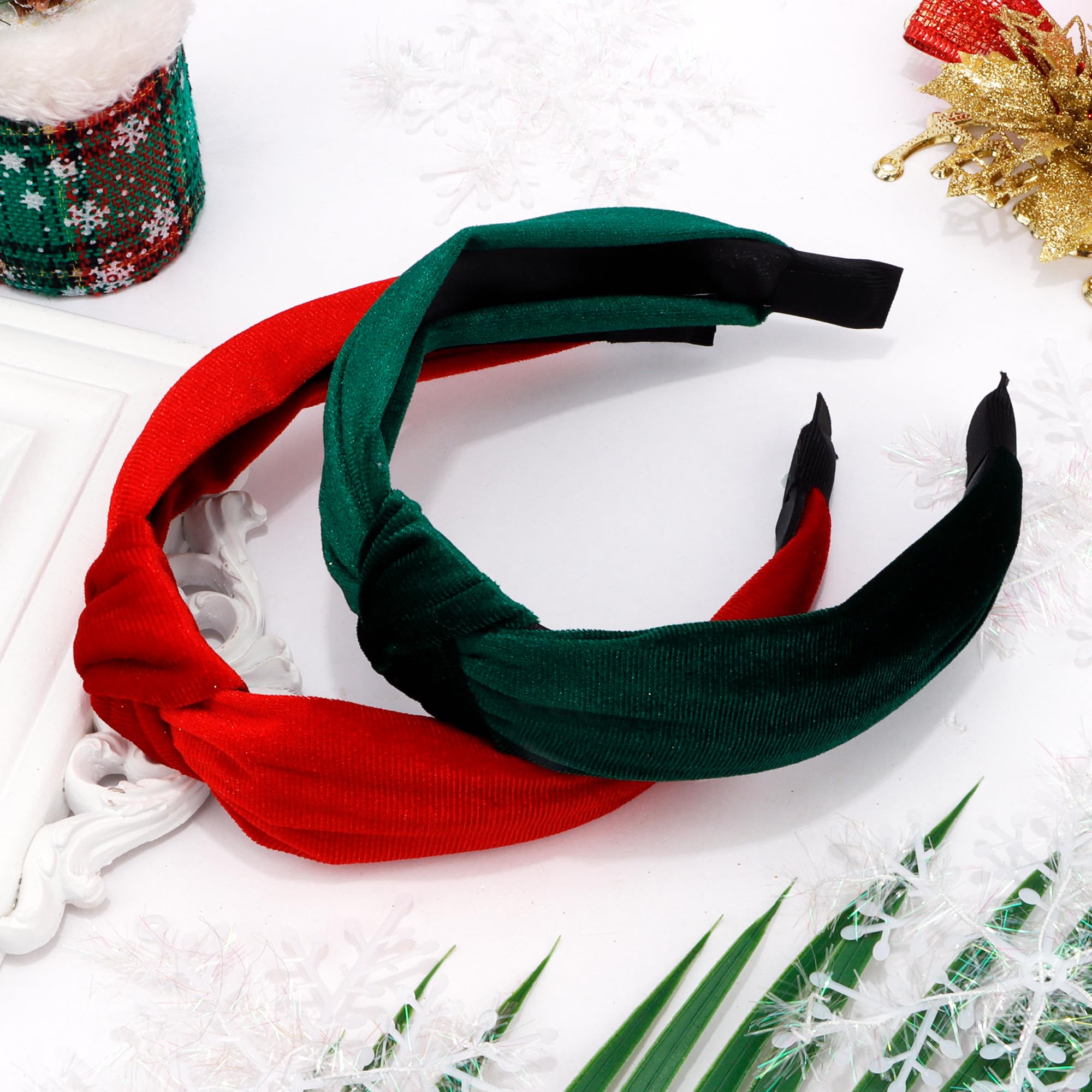 La diadema Chanaco festiva es ideal para reuniones navideñas y eventos.
