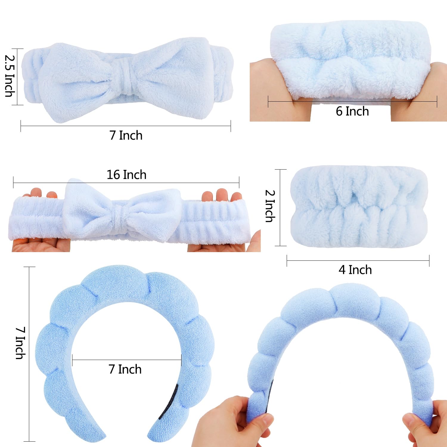 Chanaco diadema para ducha y spa, mantiene el cabello recogido durante el baño.