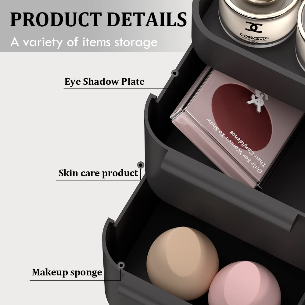 CHANCETSUI almacenamiento de cosméticos compacto, ideal para dormitorios pequeños.