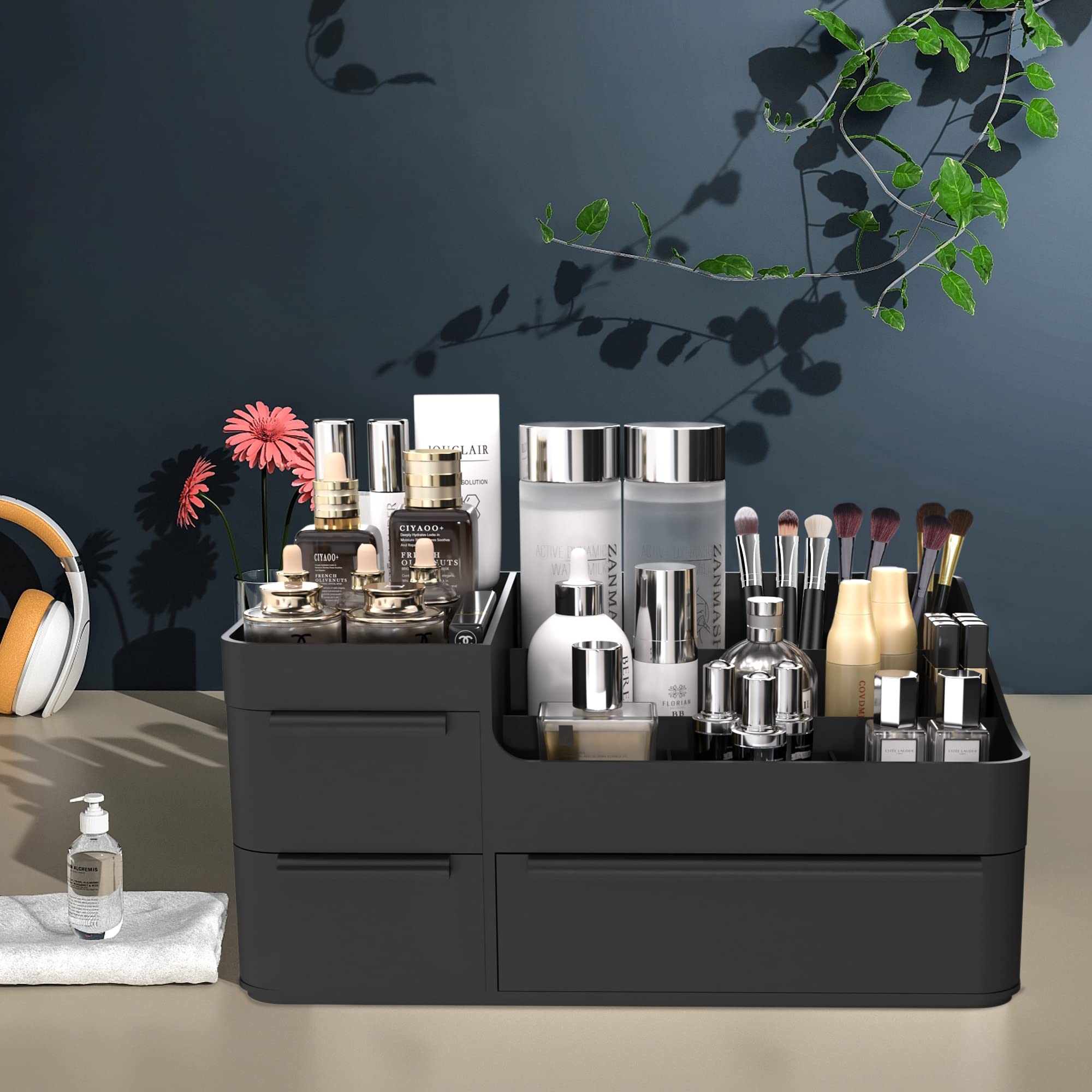 CHANCETSUI organizador cosméticos para dormitorio, mantiene ordenado el escritorio.