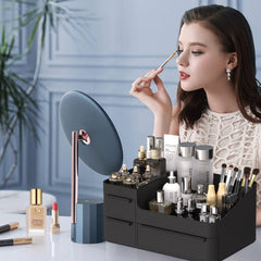 CHANCETSUI organizador de maquillaje 6 compartimentos para fácil acceso.