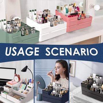 CHANCETSUI organizador de maquillaje espacio optimizado para rutina diaria de belleza.