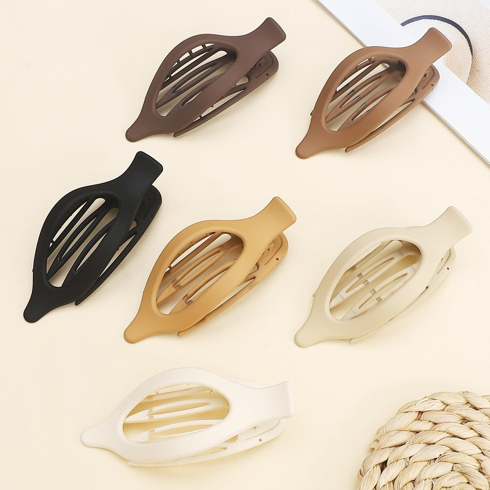 CHANDAT clip plano para cabello blanco, práctico para recogidos rápidos