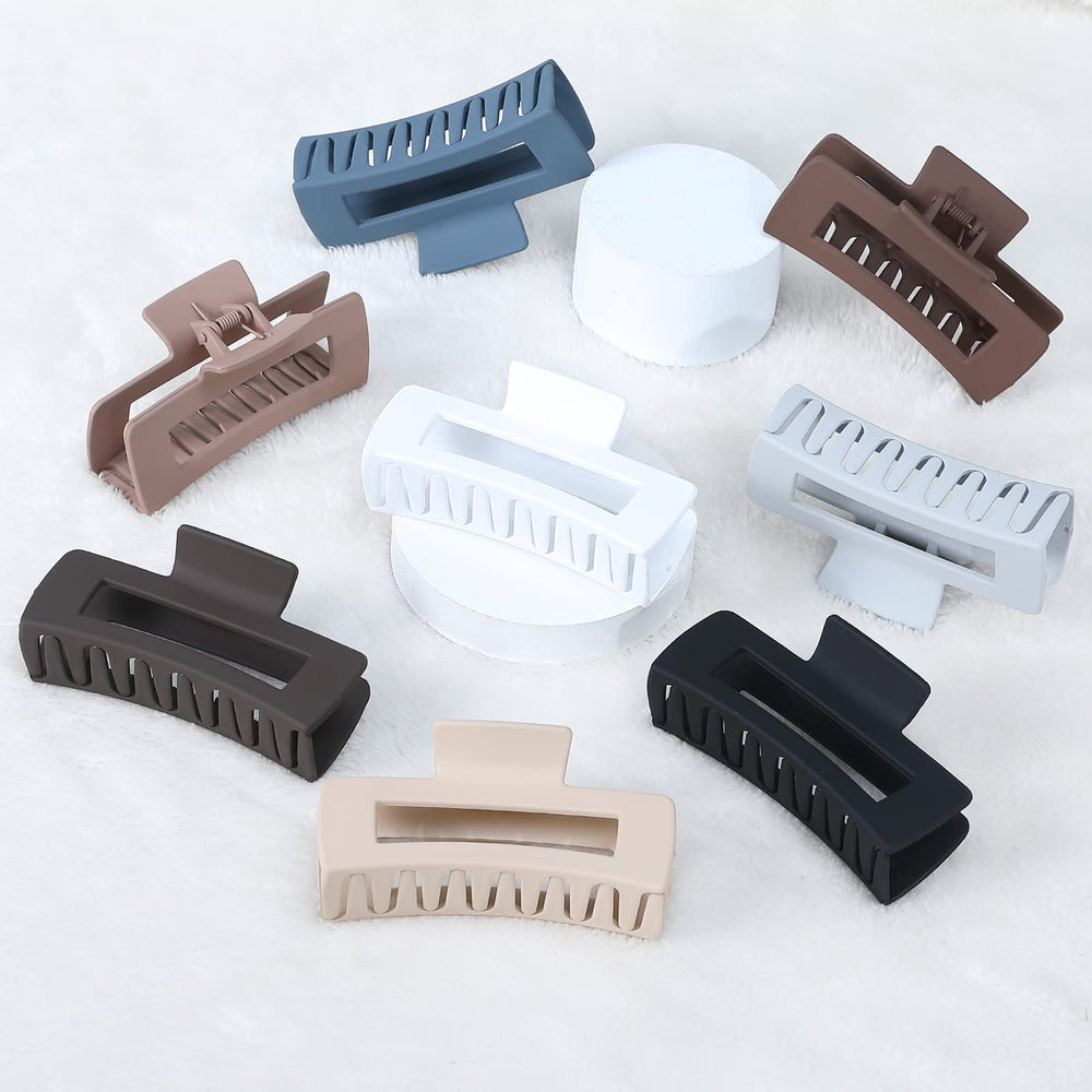 CHANDAT clip pelo rectangular grande en cafe, añade estilo y sujeción rápida.