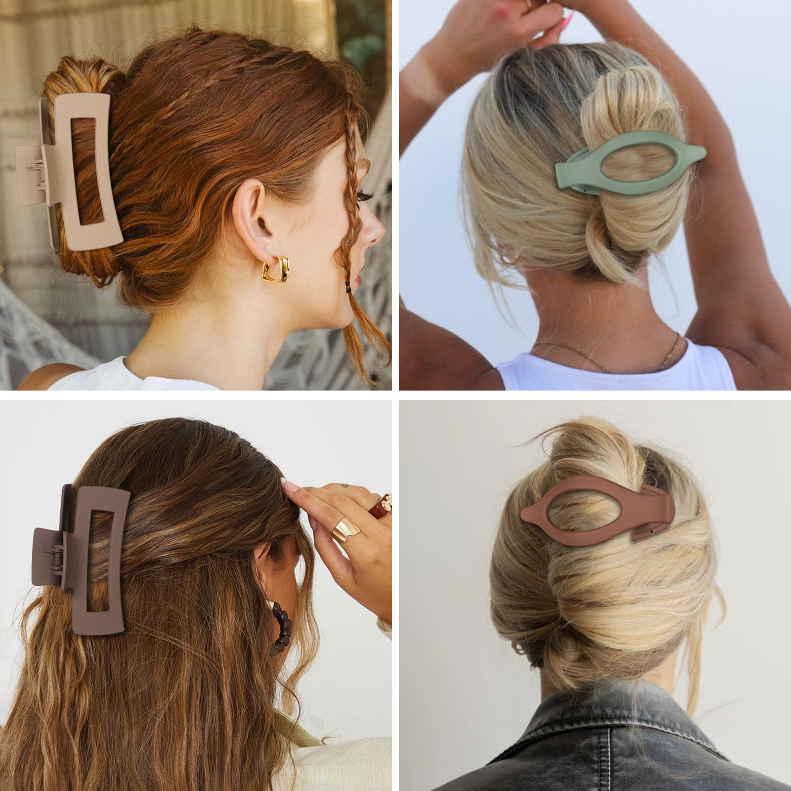 CHANDAT pinzas para cabello grueso o delgado, adaptable a distintos peinados.