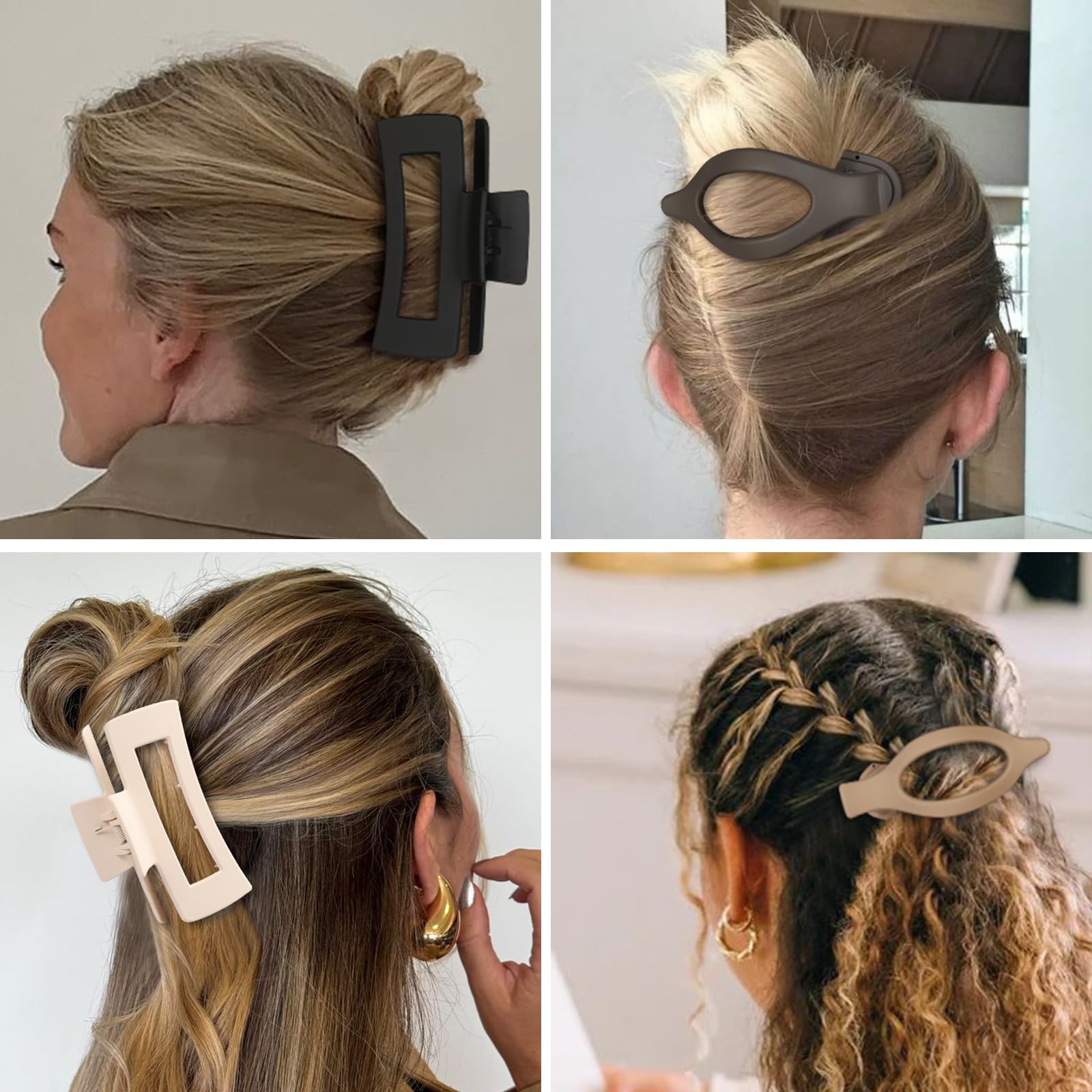 CHANDAT pinzas en colores neutros para combinar con cualquier outfit.