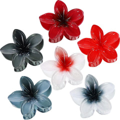 CHANDAT pinzas flor hibisco para peinado veraniego y sujeción firme.