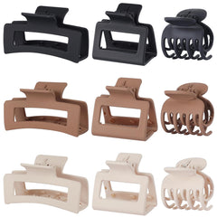 CHANDAT pinzas garra rectangulares para cabello grueso, sujeción estable.