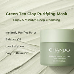 CHANDO HIMALAYA arcilla-verde-profundidad limpia poros y reduce brillo.