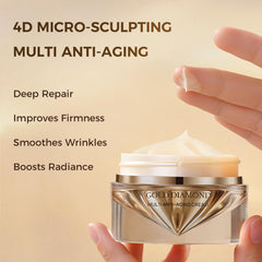 Textura de la crema Oro Diamante de CHANDO HIMALAYA en crema suave