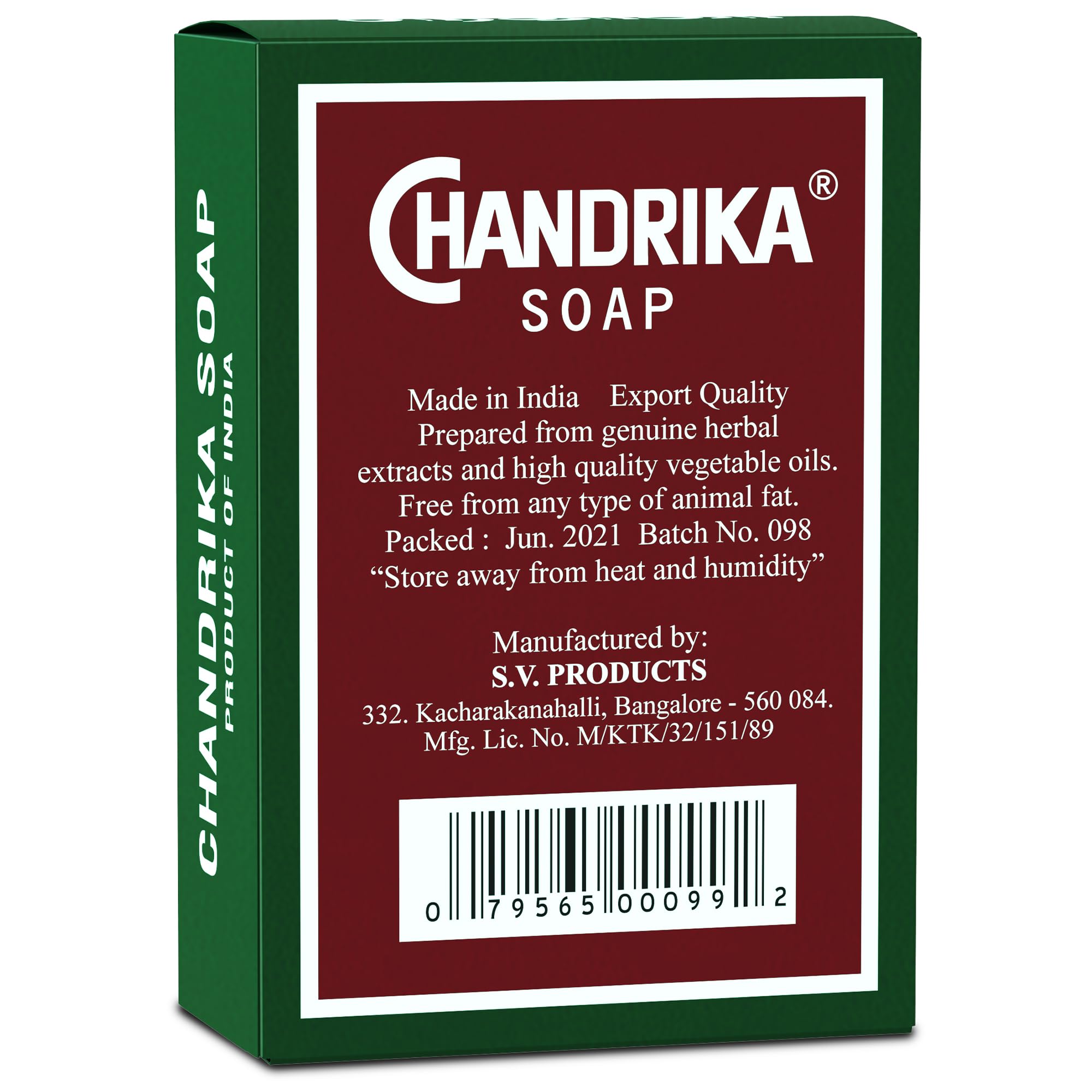 Chandrika, barra natural vegana para piel sensible y limpia