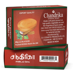 Chandrika Jabon Sandalo: ingredientes vegetales para una limpieza delicada