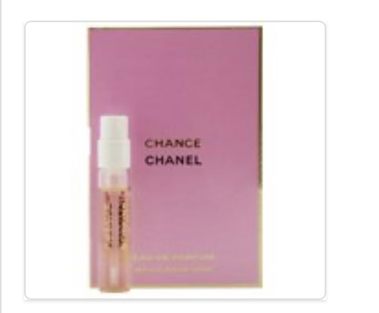 CHANEL Chance: vial mini de eau de parfum en tarjeta para viaje y uso diario.