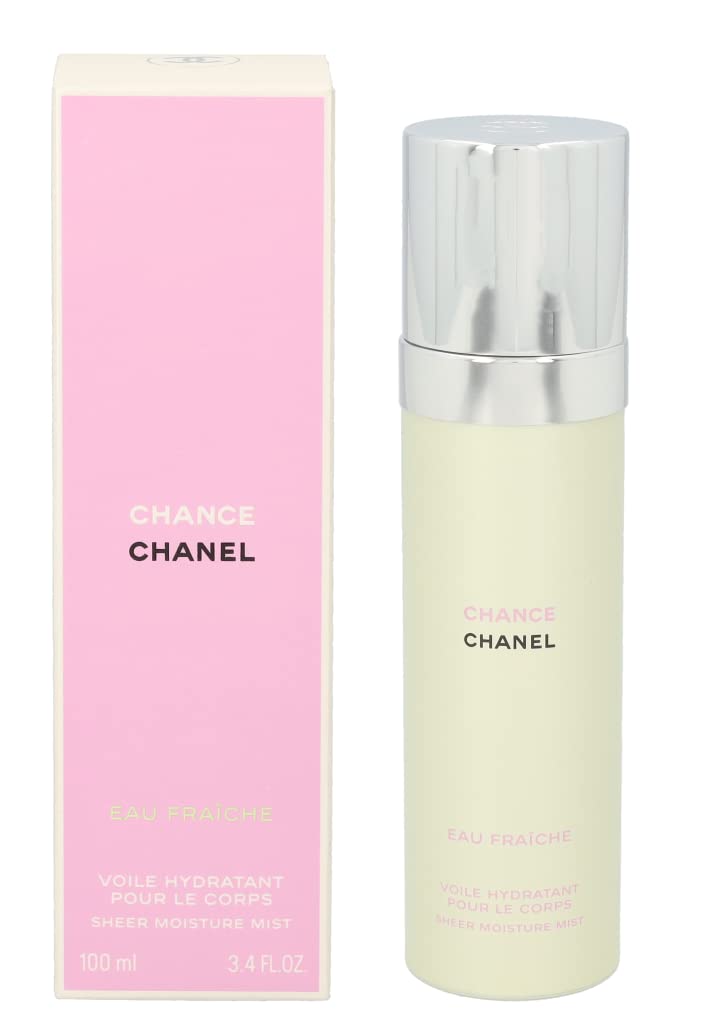 CHANEL Chance Eau Fraîche bruma corporal, hidratación ligera para piel suave.