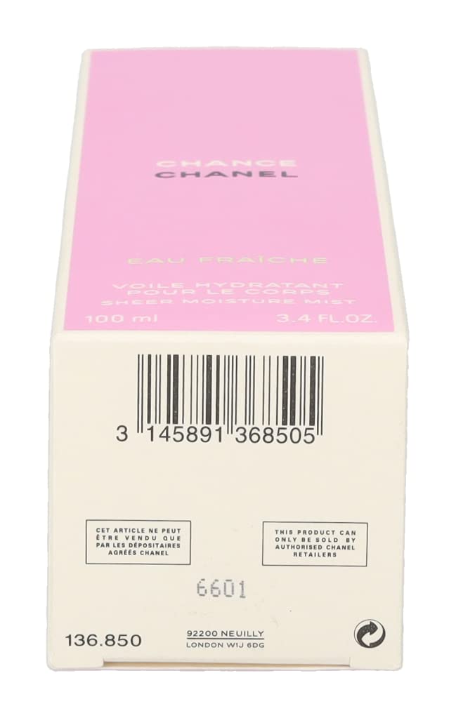 CHANEL Chance Eau Fraîche notas olfativas, aroma floral cítrico suave.