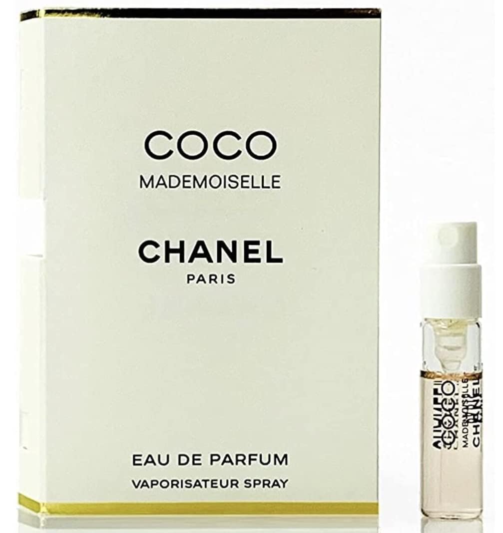 CHANEL Coco Mademoiselle eau de toilette, vial en tarjeta mini, fragancia portátil para llevar