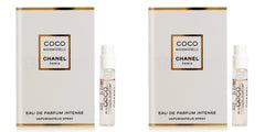 CHANEL Coco Mademoiselle Intense bottle front view showing elegant design.