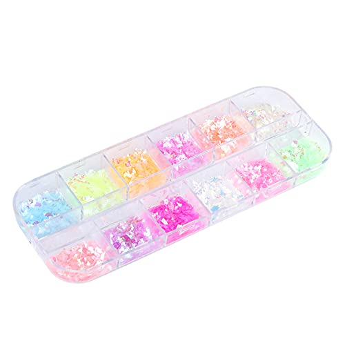 CHANGAR brillo holográfico para uñas, realza la manicura