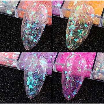 CHANGAR decoraciones brillantes para uñas, perfectas para fiestas