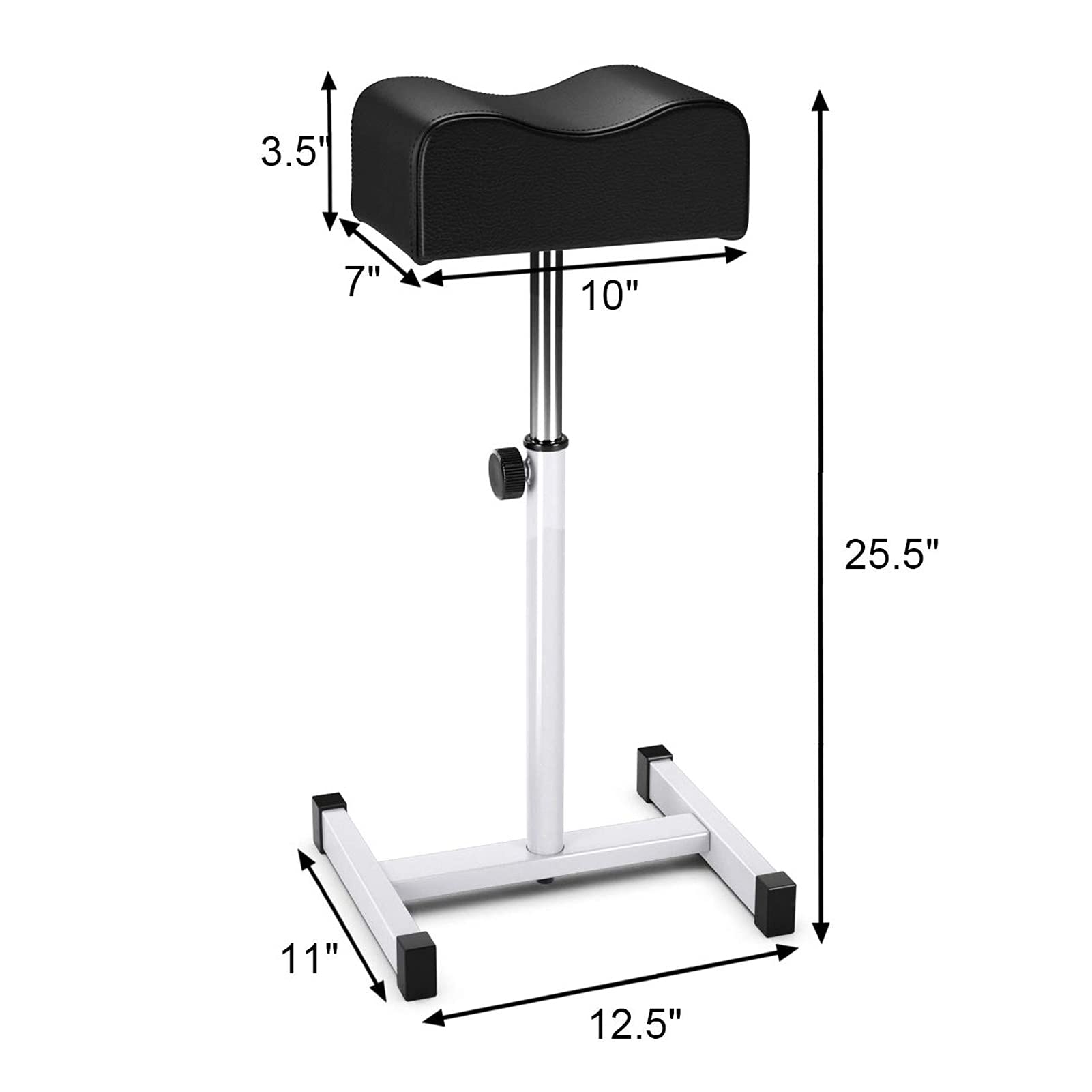 CHAOEEMY reposapiés para pedicure, base en forma de H con antideslizantes.