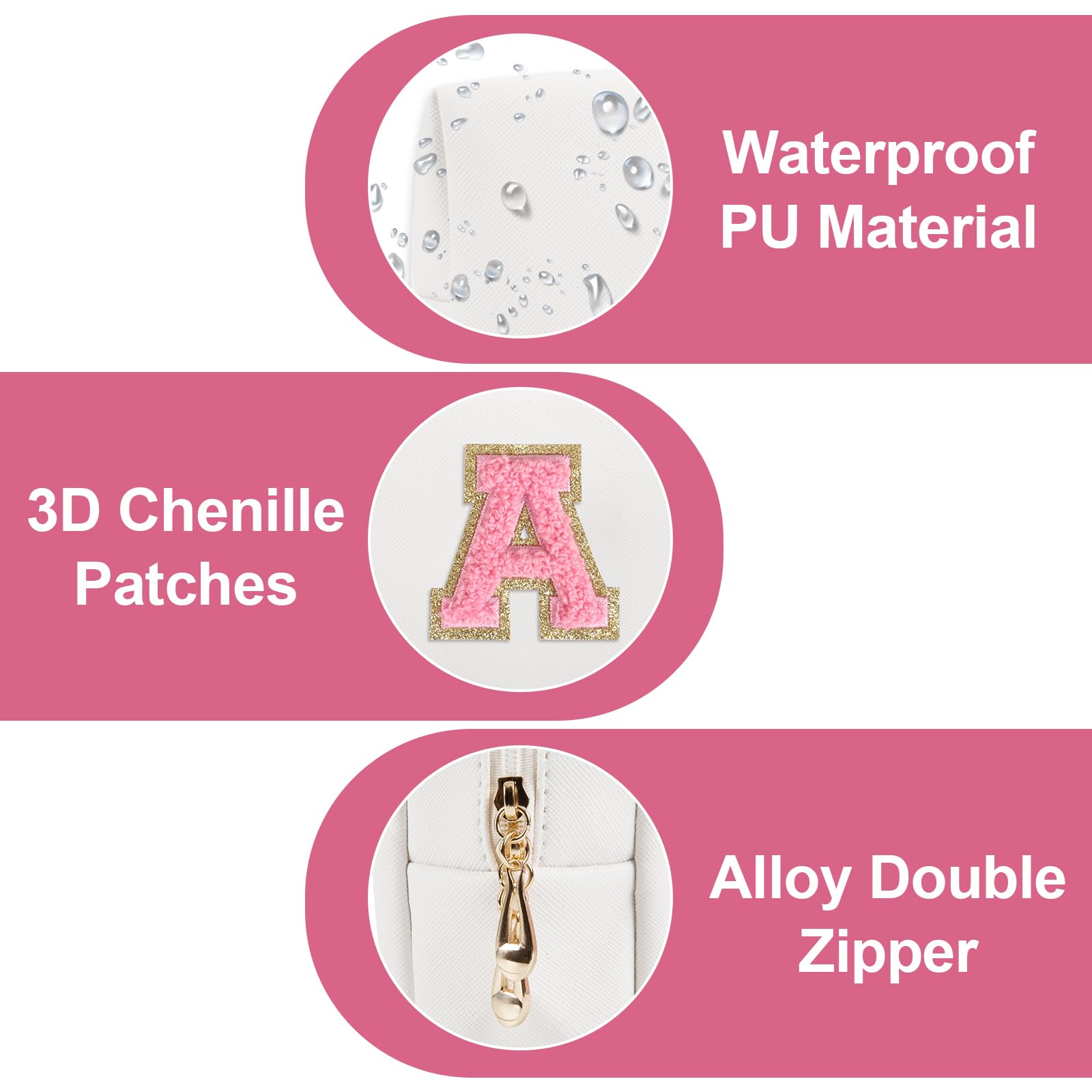 ChaoGreat bolsa maquillaje de gran capacidad para cosméticos y brochas