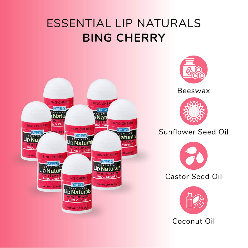 Lip Naturals Mini Bals cerise, usage pratique et parfum fruité.