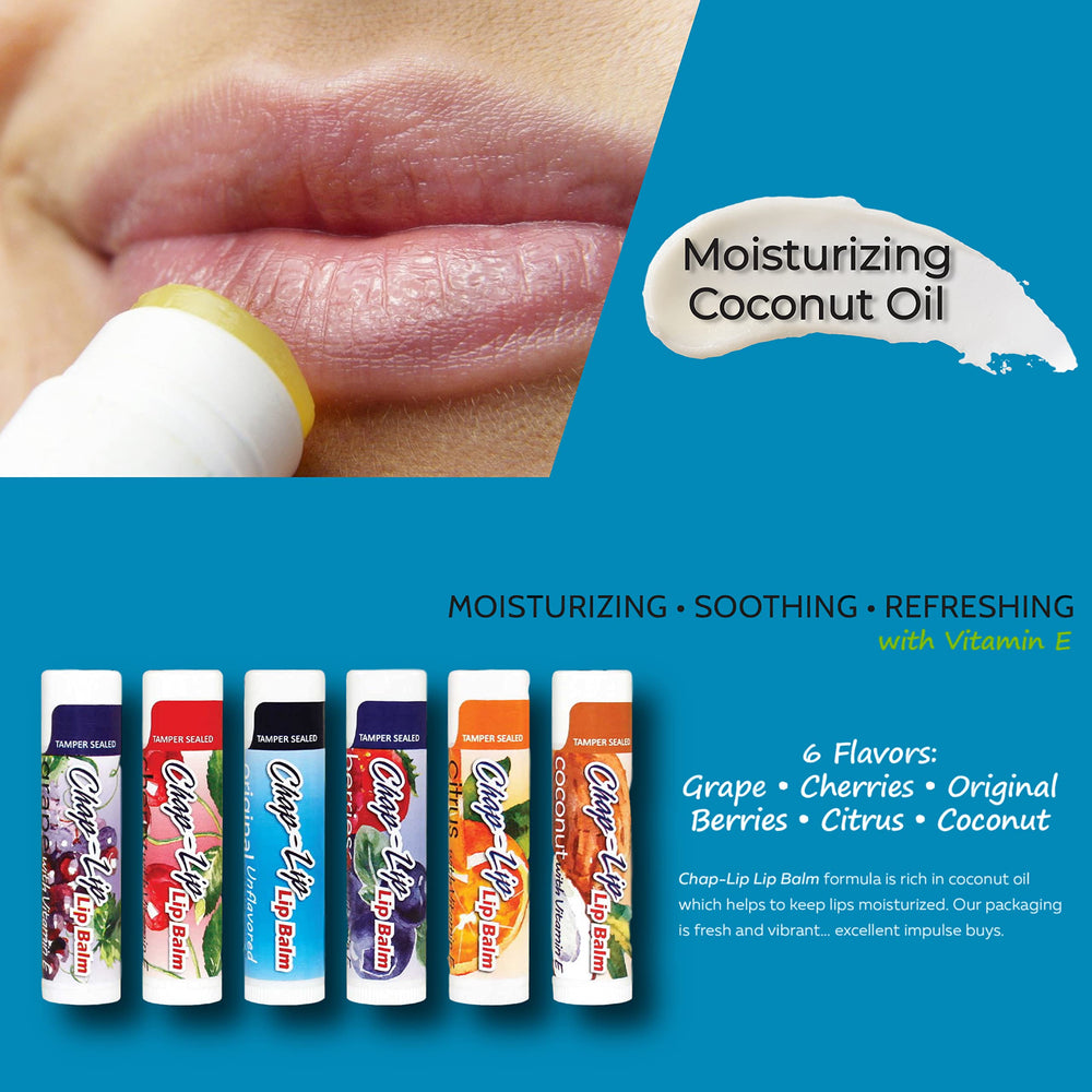 Chap-Lip Lip Balm sabor bayas, protección ligera contra el viento
