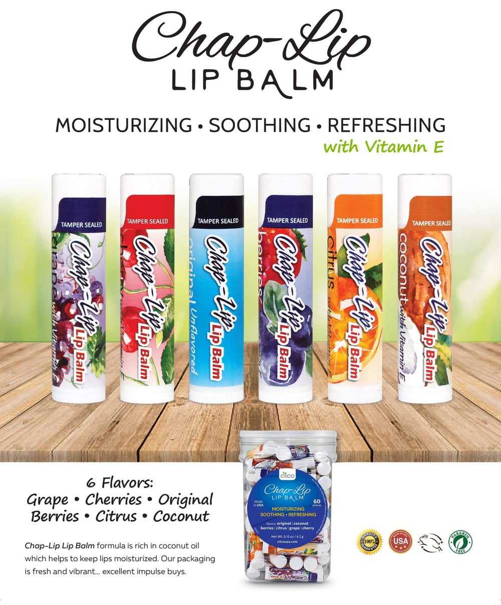 Chap-Lip Lip Balm sabor original, fórmula suave para uso diario