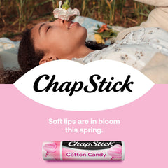 Aplicación diaria con ChapStick Algodón de Azúcar para labios suaves