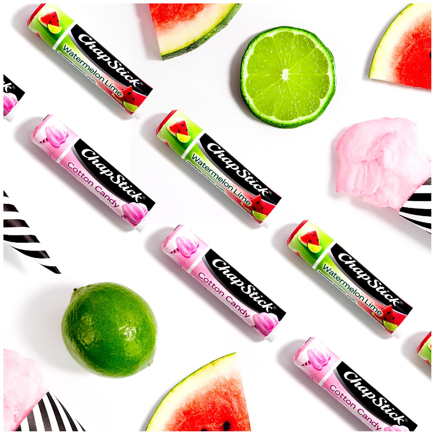 Uso como base suave bajo color labial con ChapStick Algodón de Azúcar