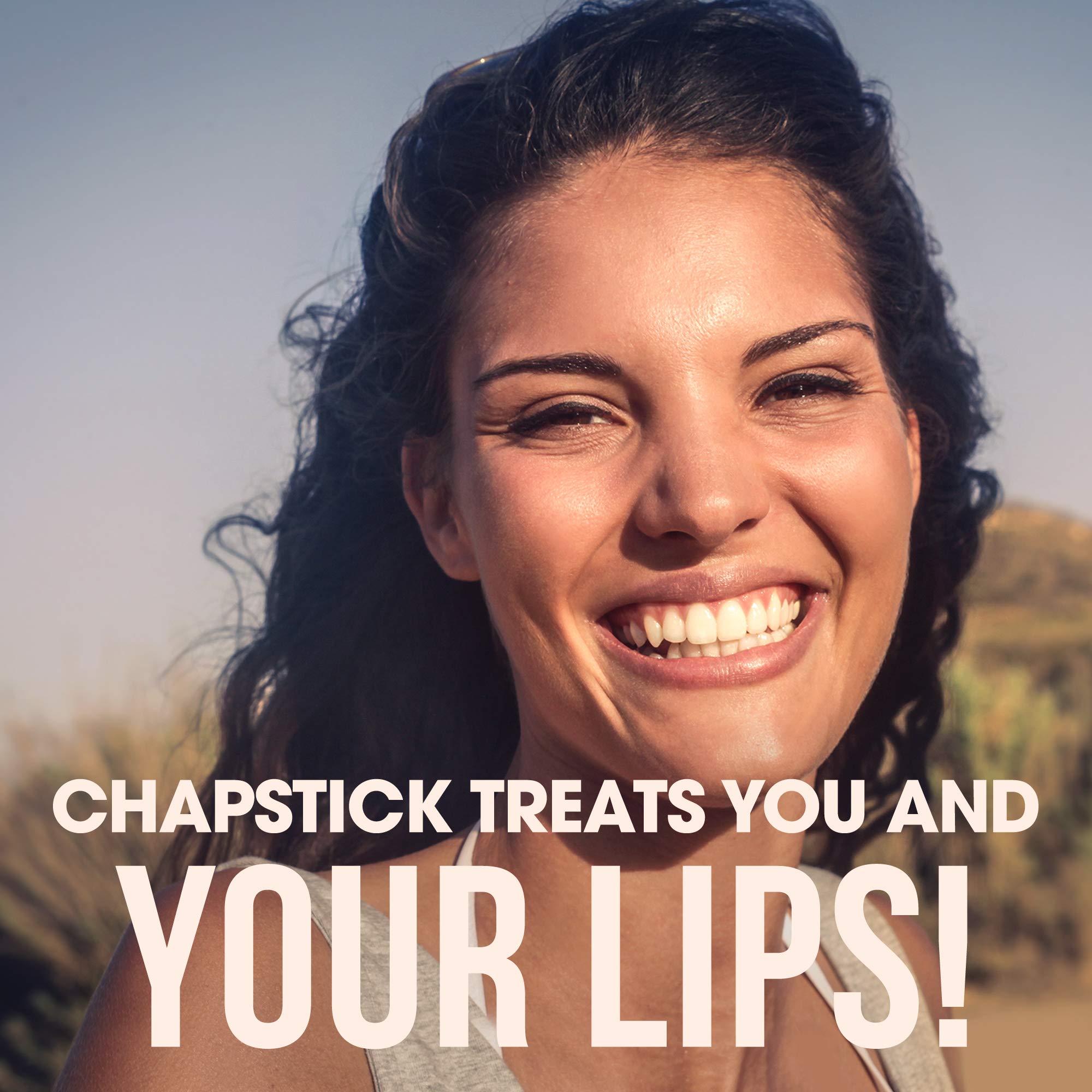 ChapStick balsamo labial fresa durazno, textura suave para labios secos.