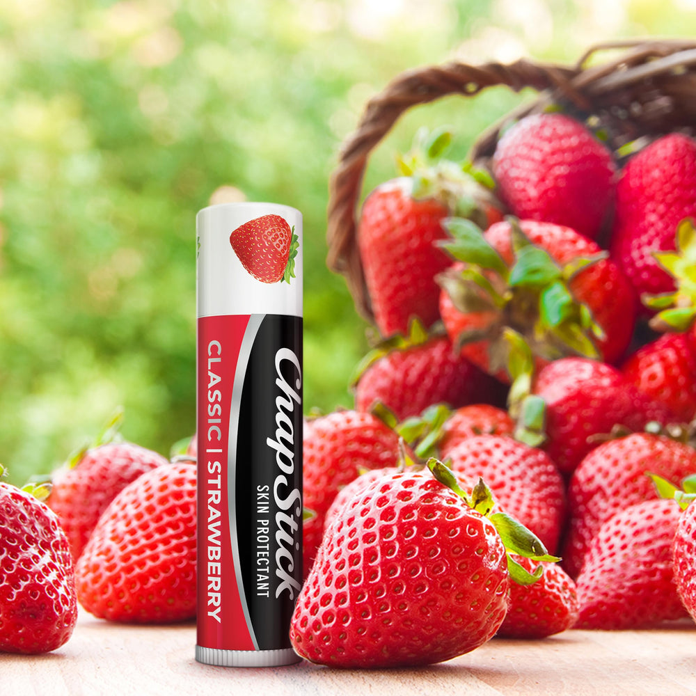 ChapStick Clásico Fresa: textura ligera que no se siente grasa.