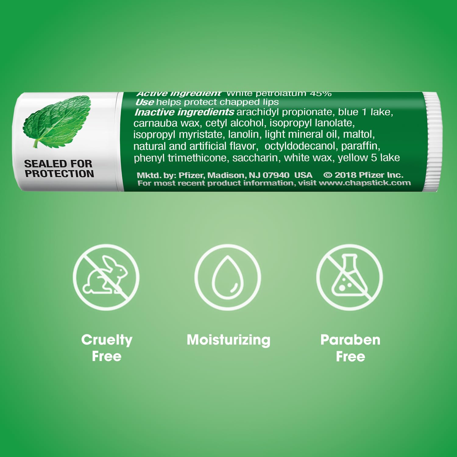 ChapStick Classic Spearmint bulk 12-pack American-made lip care you can rely on.