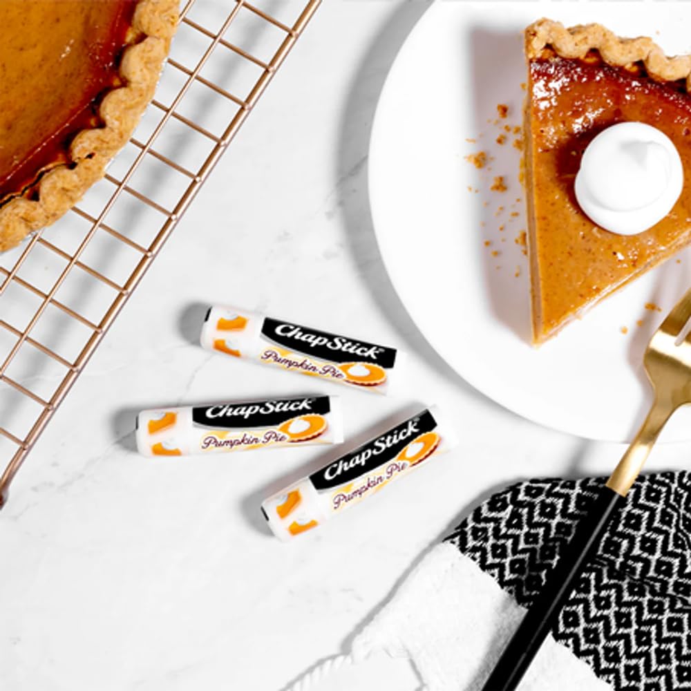 ChapStick edición limitada Pie de Calabaza: tres barras en estuche práctico para viaje