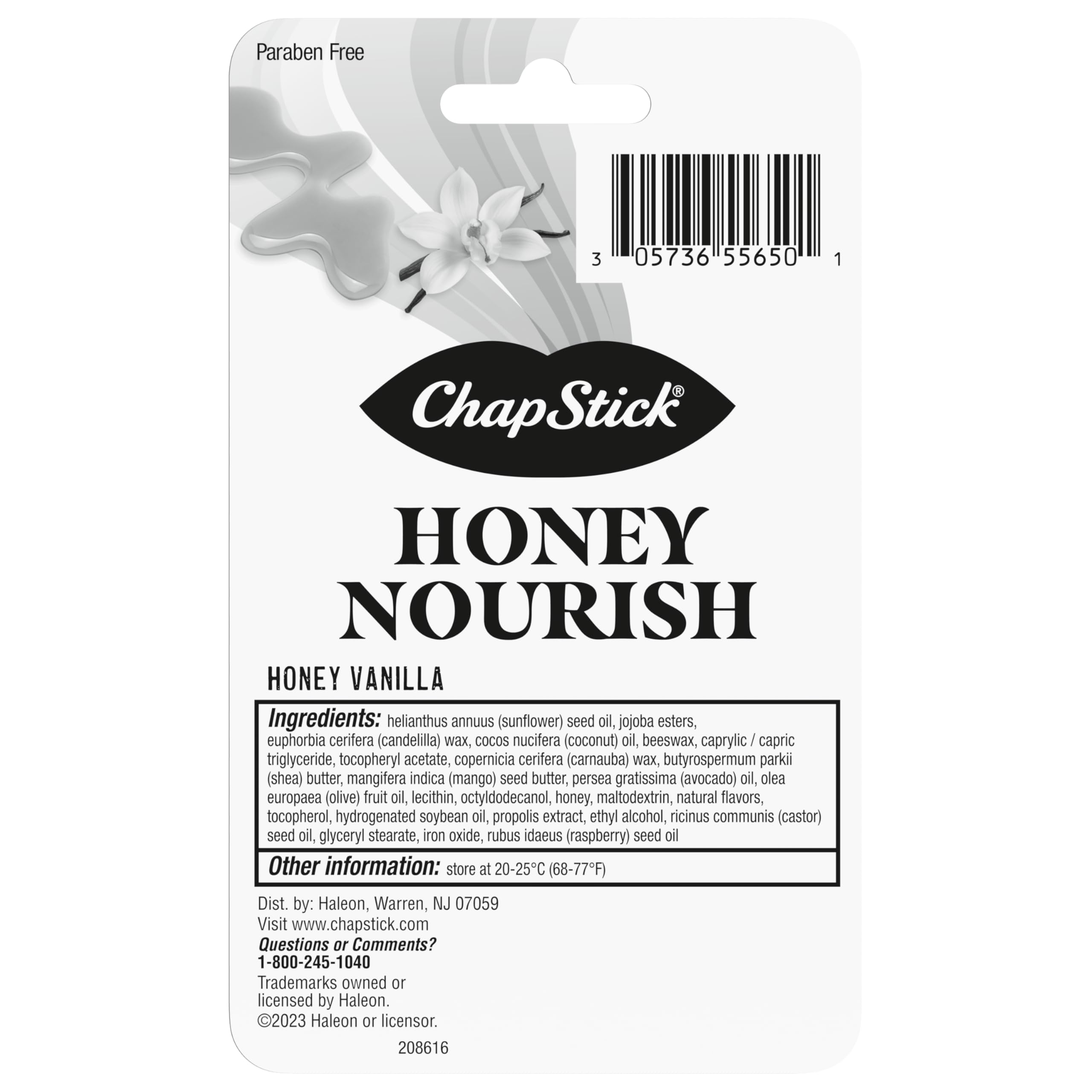 ChapStick Honey Nourish mantiene la humedad de labios con textura suave.