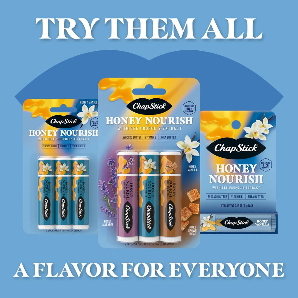 ChapStick Honey Nourish inspirado en la naturaleza para labios saludables.