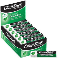 ChapStick menta clásica tubo: hidratación rápida para labios secos.