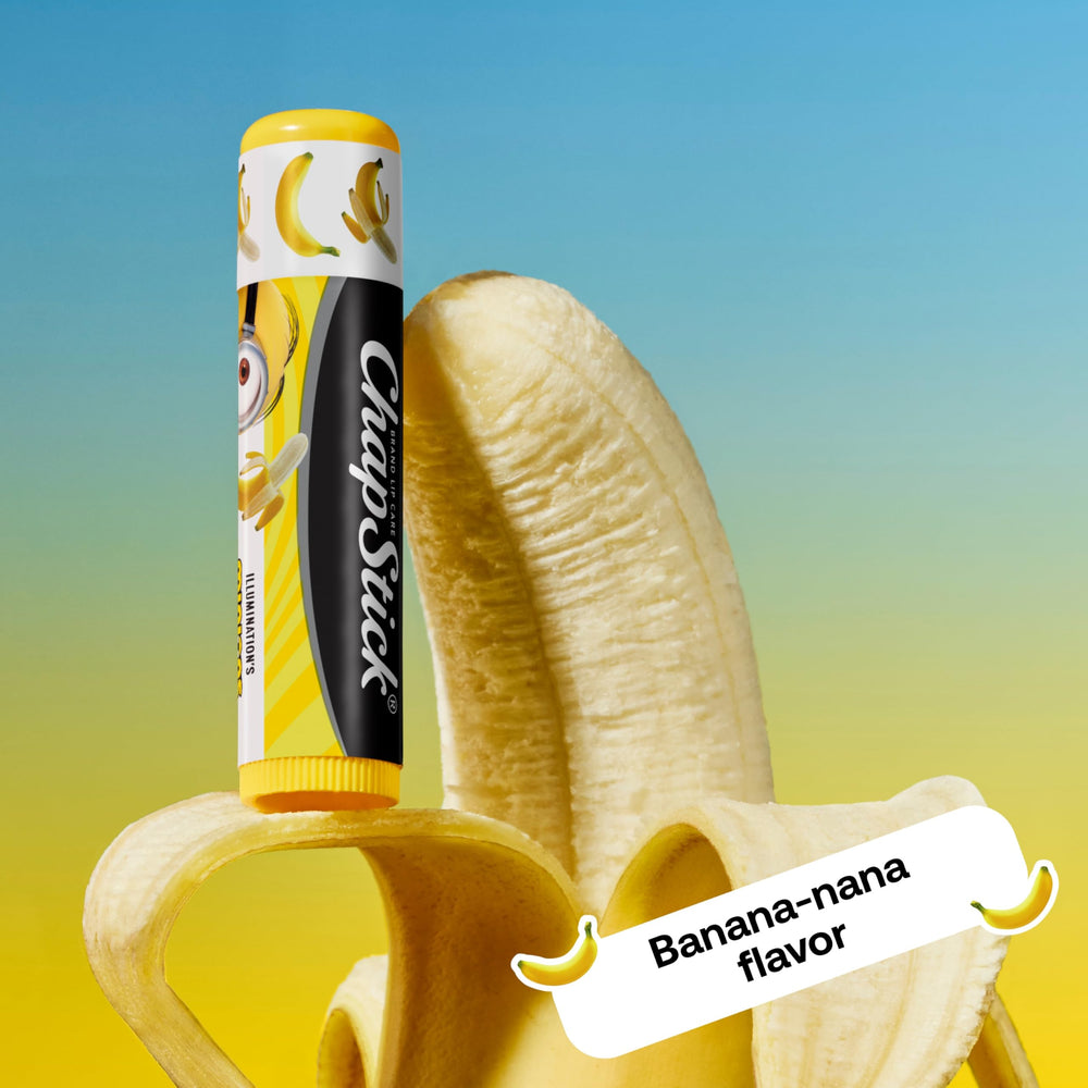 ChapStick Minions Banana-Frambuesa, sabor agradable para días activos