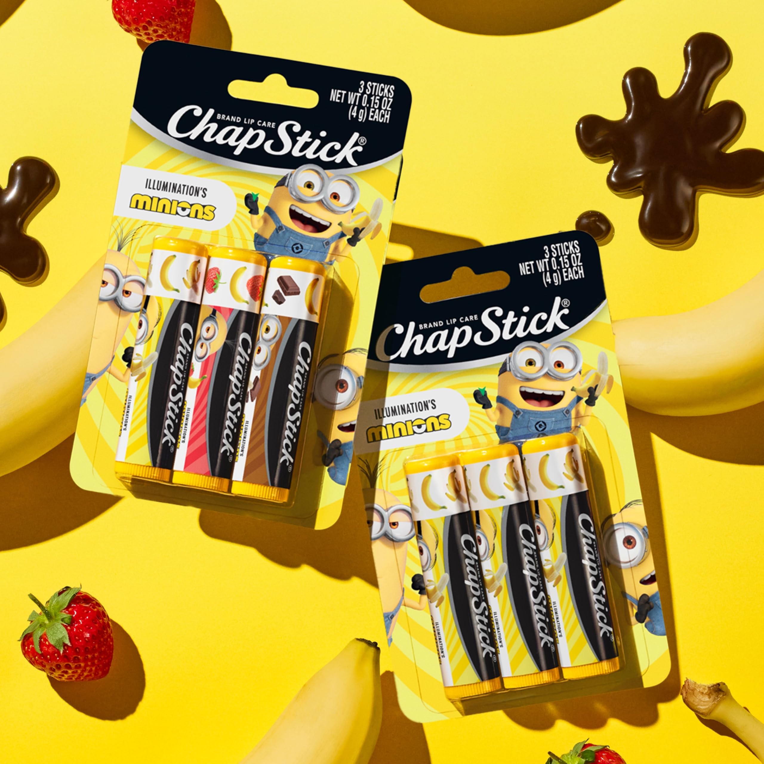 ChapStick Minions, tres sabores en conjunto para elegir