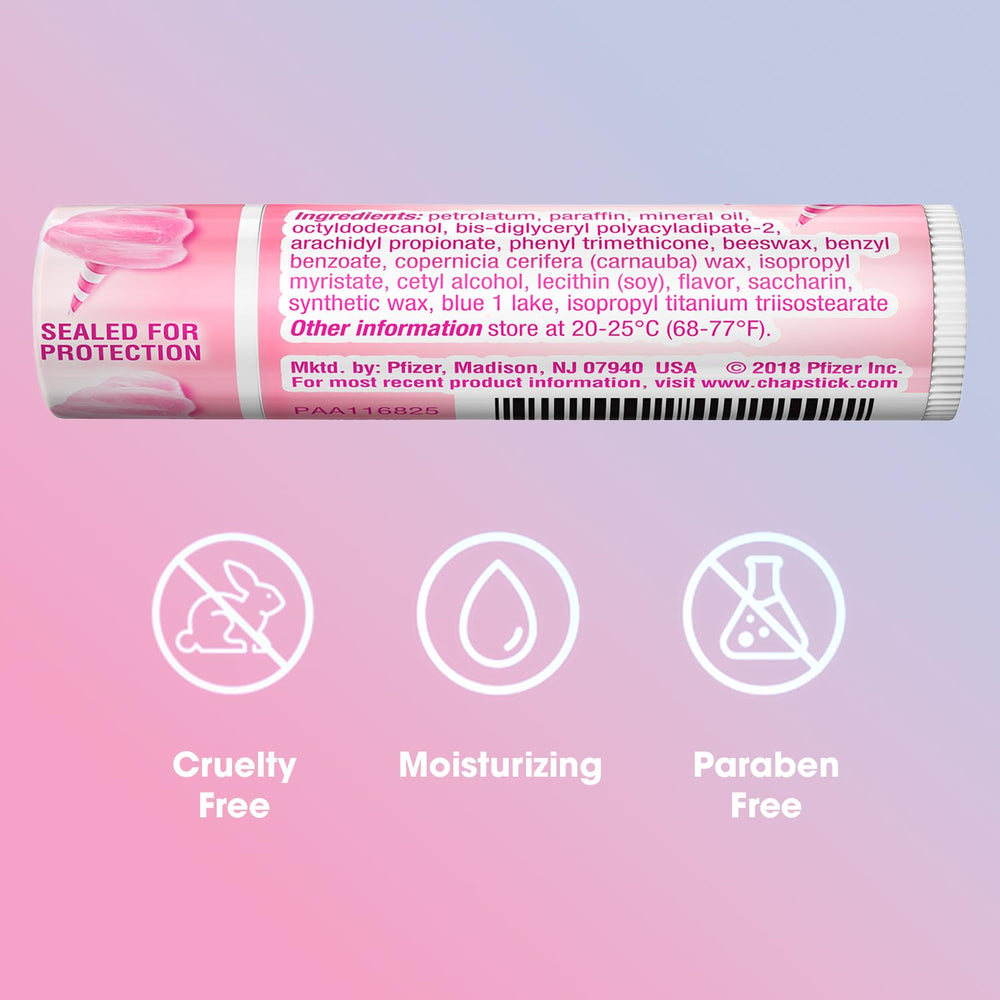 ChapStick Algodón de Azúcar, edición limitada con sabor agradable.