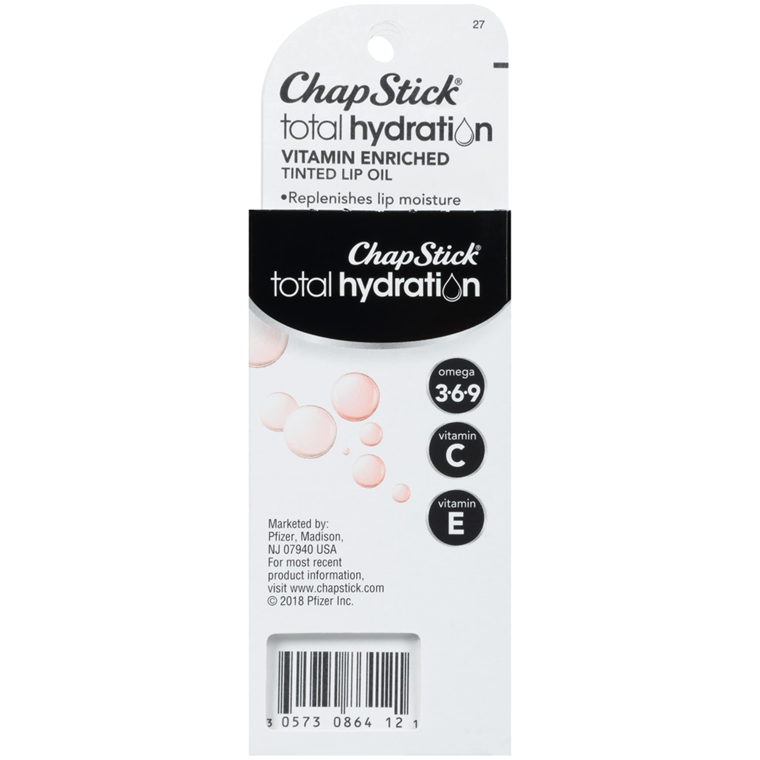 ChapStick Total Hydration Lip Oil en Bronce Sonrojado tono suave y acabado natural